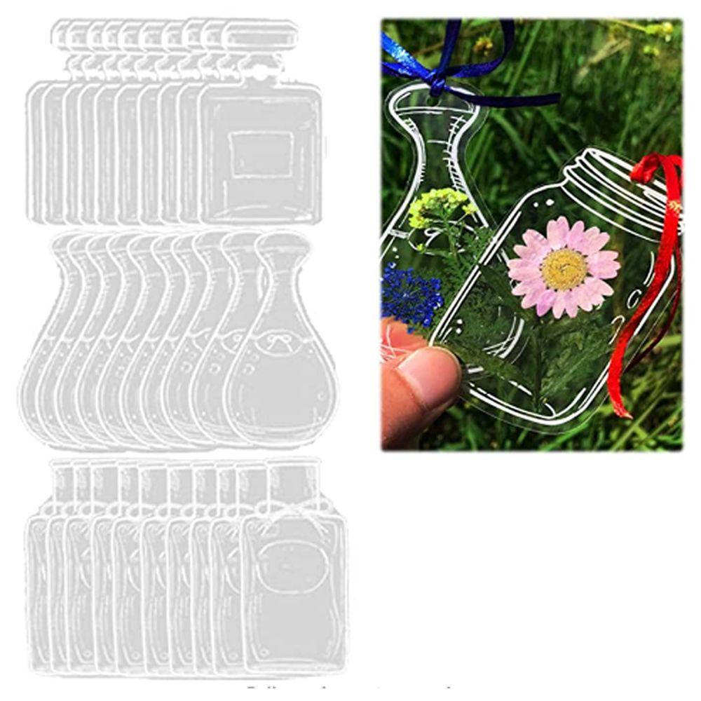 Закладка для цветочной страницы, закладка для прессованных цветов, закладки для гербария, прозрачные закладки для сухоцветов