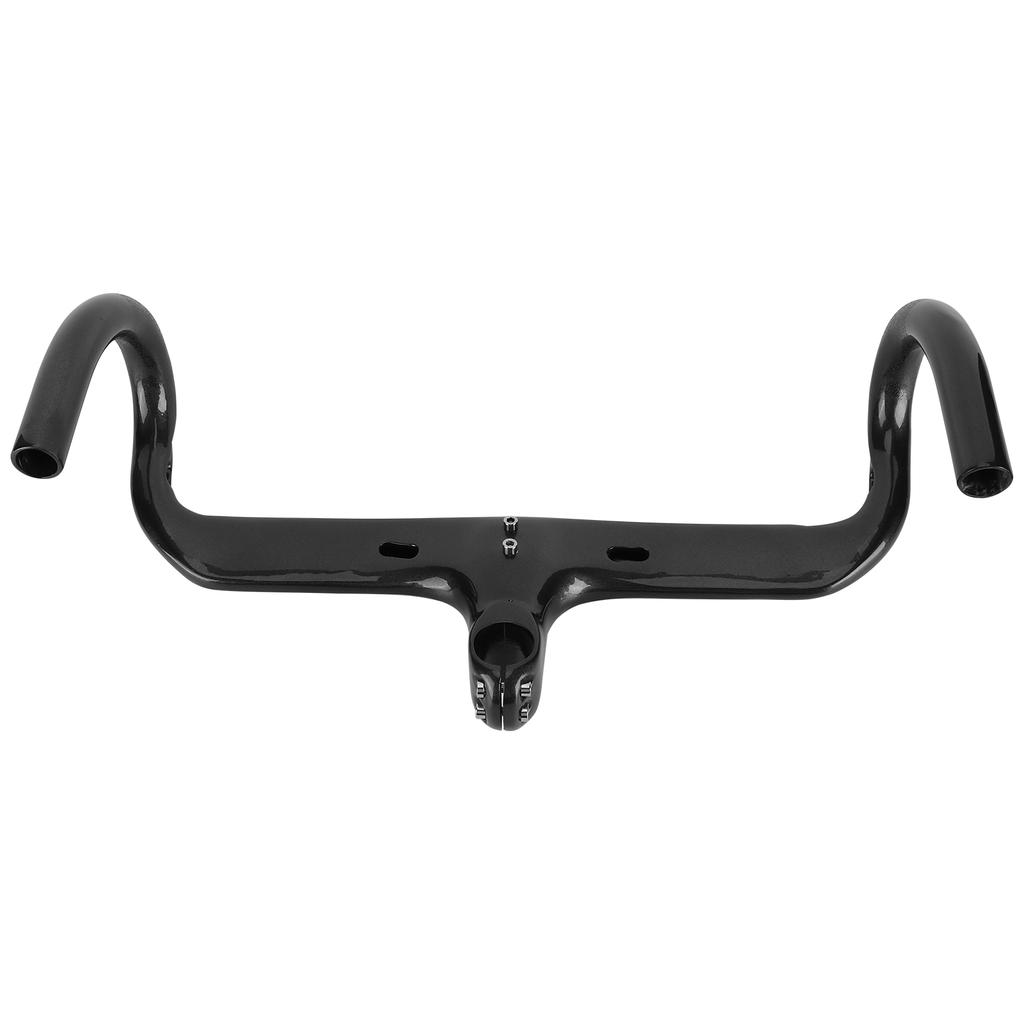 Carbon Fibre Integrated Road Bicycle Handlebar Cycling Bike Handlebar with Stem 420x90 MM