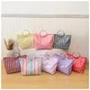 Efficient Striped Tote Bag Large Capacity Shoulder Handbag for Travel Needs