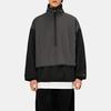 Fear of God Essentials SS24 Нейлоновый флис Воротник-стойка Свободная посадка Длинный рукав Американский тяжелый свитер Мужской свитер Черный 202SU244300F