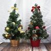 Plastic Mini Desktop Christmas Tree 20/30/40cm Christmas Tree Ornaments Hotel Office Decor