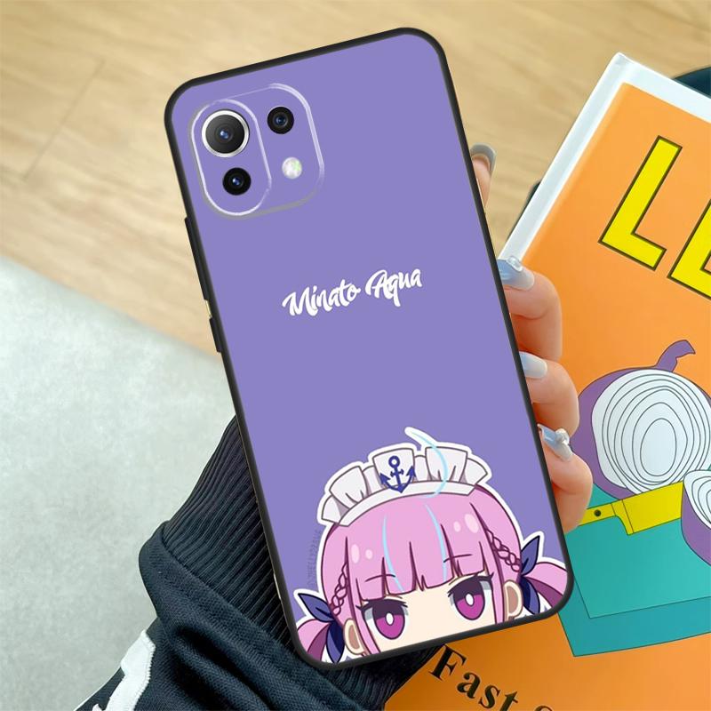 Чехол Minato Aqua Hololive для Xiaomi 15 Ultra 13 14 Pro 11T 12T 13T 14T POCO F5 F6 F7 Pro X3 X5 X6 X7 Pro