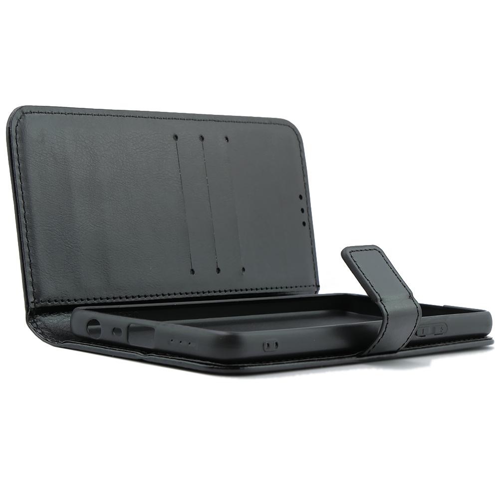 Flip Case for Oppo A58 4G, Crazy Horse Wallet, Black