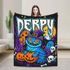 Saja Boys  Kpop Hunter Halloween Warm Soft Blankets  Camping Plush Throw Blanket Comfortable Home Decor Bedspread Sofa Bed Cover