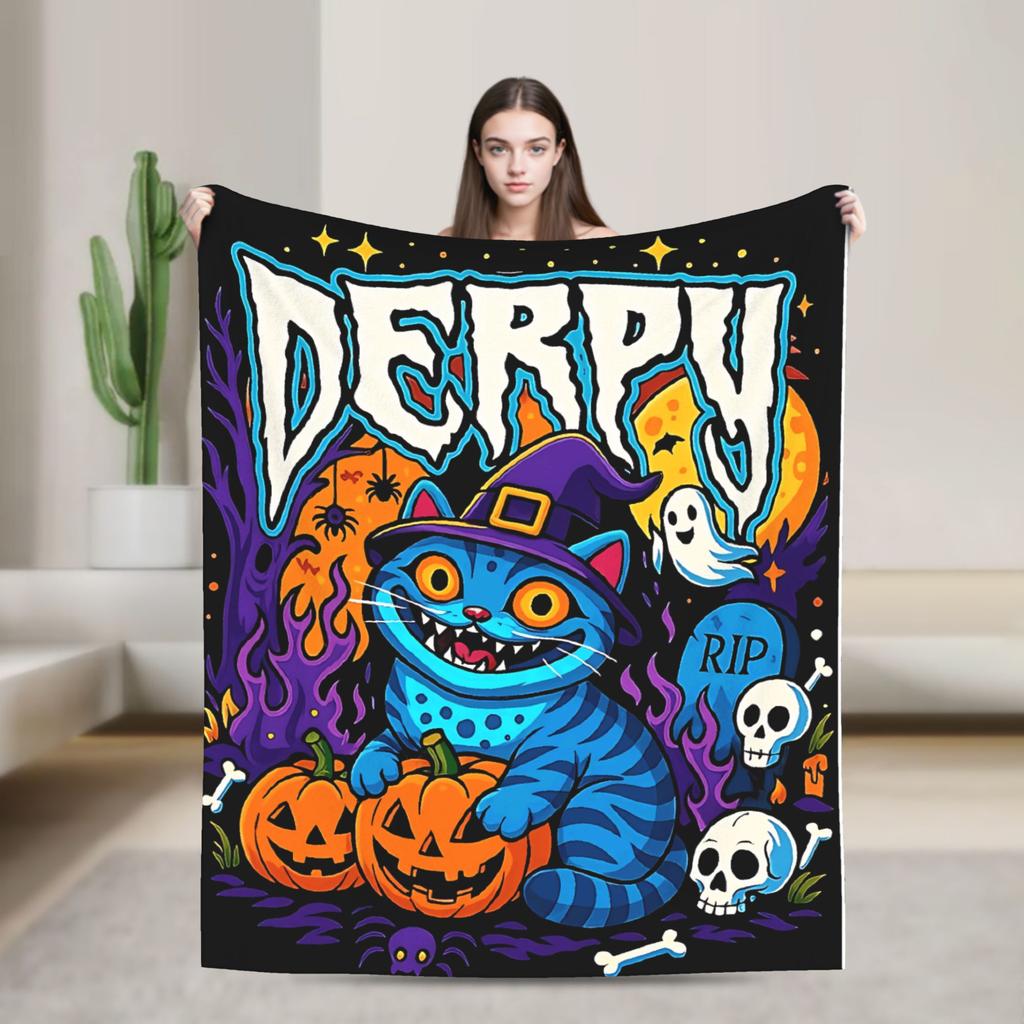 Saja Boys Kpop Hunter Halloween Warm Soft Blankets Camping Plush Throw Blanket Comfortable Home Decor Bedspread Sofa Bed Cover