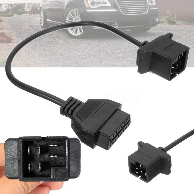 6 Pin OBD1 To OBD2 Diagnostic Connector For Chrysler OBD2 Diagnostic Tool Adapter Cable Scan Code Reader Car Accessories
