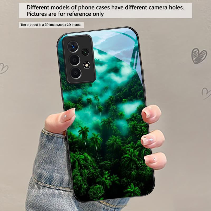 Узор «Лесной ручей» для Samsung Galaxy A30 A31 A32 A33 A34 A35 A42 A30s A20 A25 A26 A51 A56 A54 A72 A73 A70 Стеклянный чехол для телефона