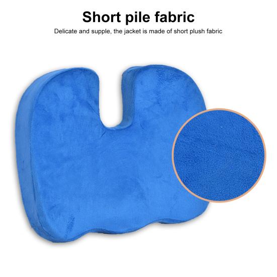 Seat Cushion Memory Foam Chair Cushion Non-Slip Pain Relief Support Cushion for Office Car Wheelchair