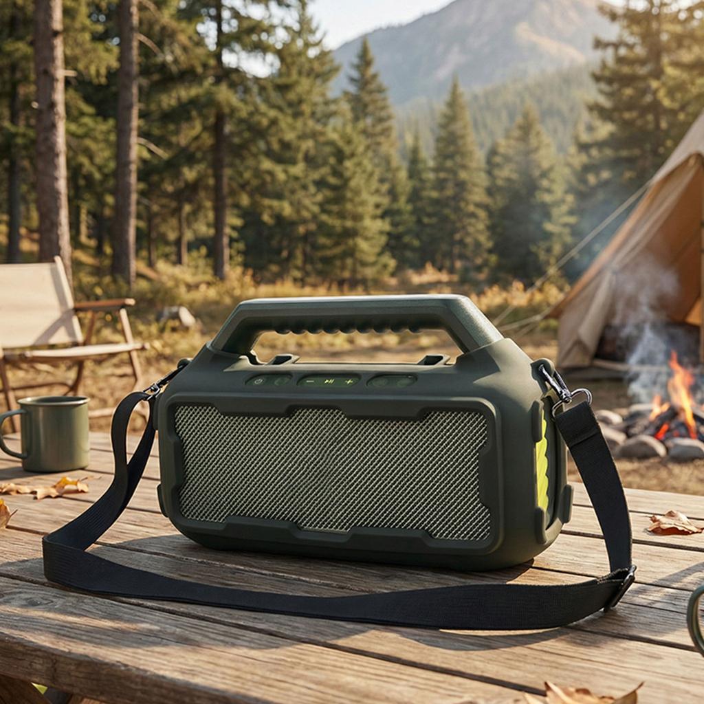 Защитный чехол Мягкий, плотно прилегающий для Soundcore Boom 2 Противоскользящий и устойчивый к царапинам для кемпинга, путешествий и вечеринок на открытом воздухе