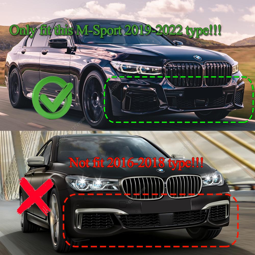 Сплиттер-губа переднего бампера в стиле MP для BMW 7 серии G11 G12 740i 750i Li M760Li M-Sport 2019-2025 Facelift Bodykits