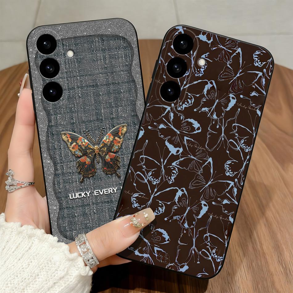 Чехол Polka Dot Bow Soft для Samsung Galaxy S26 S25 S24 S23 S22 S21 S20 FE Plus Ultra, Ультратонкий, Противоударный Корпус Телефона