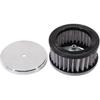 KIPA Chrome Air Cleaner Filter 4" X 2" Assembly Fits For Carburetor With 2 5/8" Or 2 5/16" Neck Diameter Washable 7151 4354 1489 6475 4790