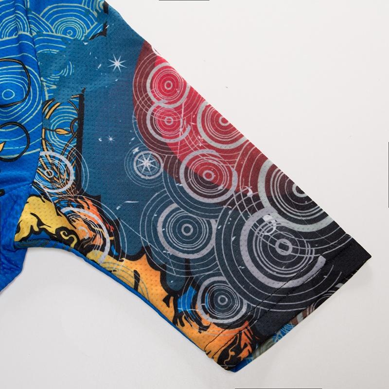 Летний комплект одежды с коротким рукавом для езды на велосипеде и принтом, женские спортивные трикотажные костюмы