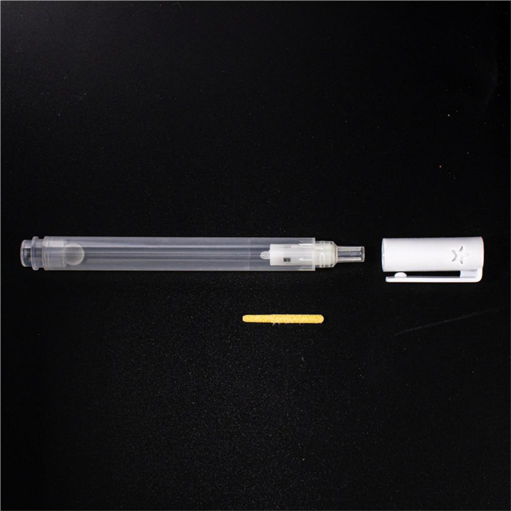 2Pcs 3mm Fine Tip Empty Paint Pens Empty Marker Pen Clear Pen Rod Refillable Empty Paint Marker for School Office
