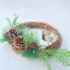 4PCS Holiday Table Decor Iron Candle Cups Iron Rustic Iron Tea Light Containers 4.2cm
