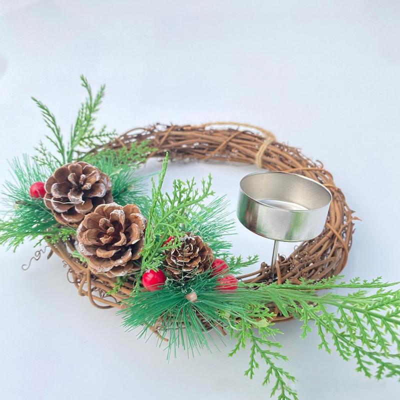 4PCS Holiday Table Decor Iron Candle Cups Iron Rustic Iron Tea Light Containers 4.2cm