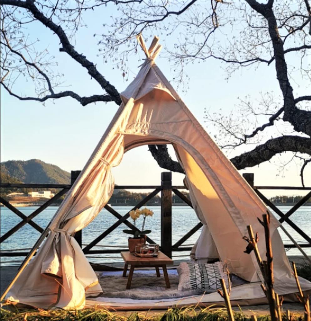 2 м семейная уличная хлопковая парусиновая кемпинговая трехсезонная водонепроницаемая палатка от муравьев с двойной дверью в форме пирамиды для 2-3 человек