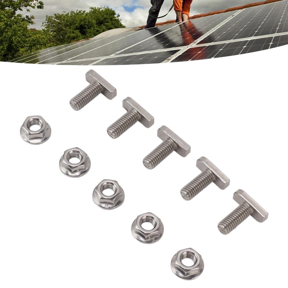20set High Tensile Strength T Bolts Stainless Steel M8 Hammer Head Screws Greenhouse