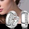 Women's Wedding Party Ear Studs Hoop Huggie Earrings