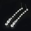 Модный комплект украшений в виде капель кристаллов, ожерелье со стразами, серьги, комплект украшений для невесты, подружки невесты, свадебная одежда, аксессуары