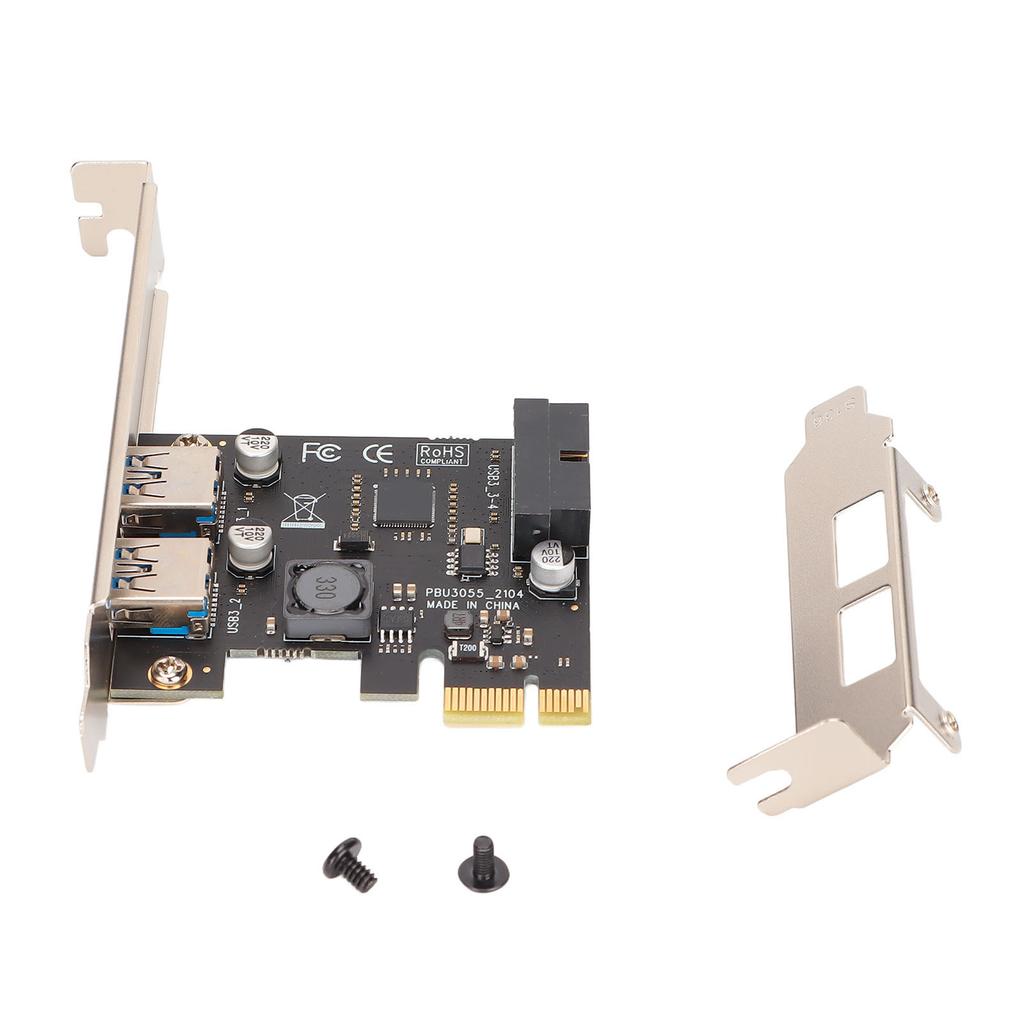 Карта расширения PCIe на USB 3.0 SUU3055N для настольного компьютера, USB 3.0, интерфейс 19/20 PIN