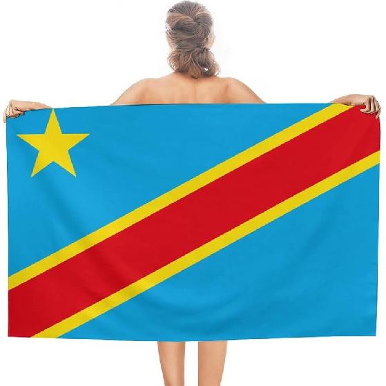 Пляжное полотенце с кубинским флагом, Очень мягкое ультратонкое впитывающее пляжное полотенце большого размера для путешествий, Быстросохнущее двухстороннее махровое полотенце для мужчин