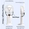 Mini Handheld Small Fan Noise Reduction USB Charging Office Desk Foldable and Portable Hangable Neck Outdoor Handheld Small Fan