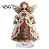 Decorative Acrylic Christmas Signs Gingerbread Cupcake Rotating Desktop Ornament, 2D Flat Rotatable Festive Party Table Ornament Plaque with Base for
