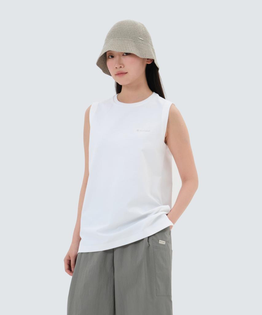 SNOWPEAK APPAREL Classic Woven Women'S Sleeveless (S25Mwtst16) White