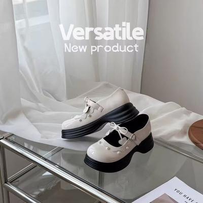 Трендовый и простой в носке 2025! Соль и сладость~ Лолита ретро Мэри Джейн женские туфли пустая платформа маффин маленькие кожаные туфли женские