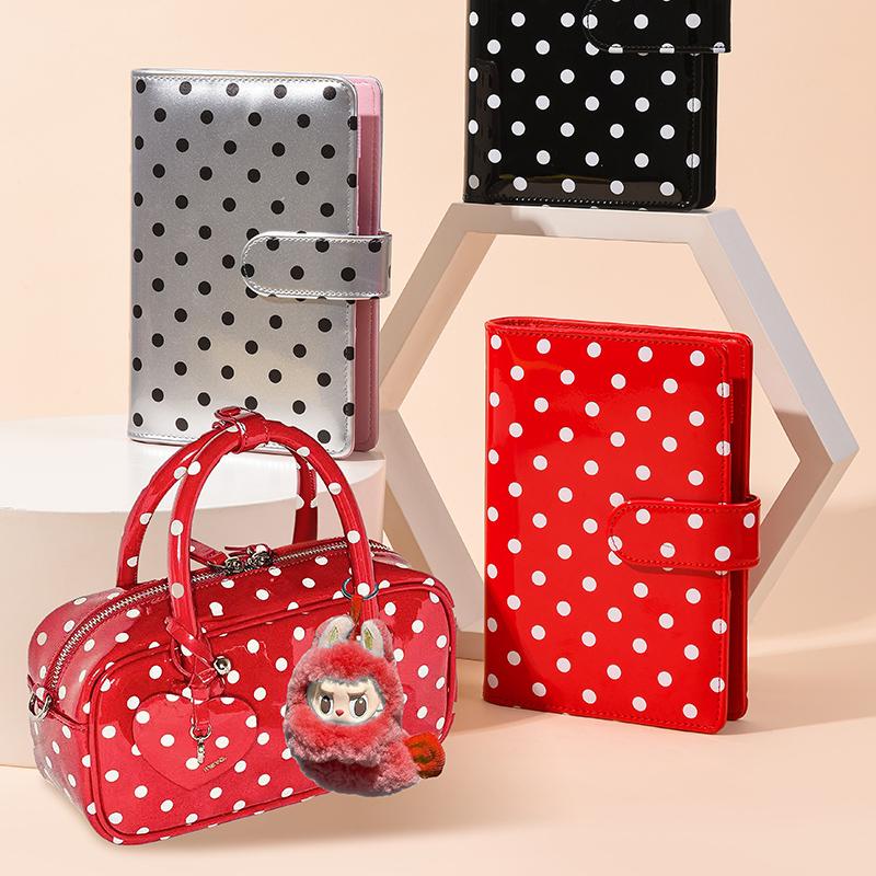 A5/A6 PU leather economy 6-hole loose leaf notebook, personal notebook binder, can be used as a cash budget storage book, photo