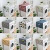 Geometric Rhombus Washing Machine Refrigerator Dust Cover Protector with Pocket