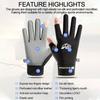 Loogdeel Sun Protection Fishing Gloves Ice Silk Sports Cycling Running Fishing Gloves Unisex Anti-Slip Breathable Anti-Uv Gloves