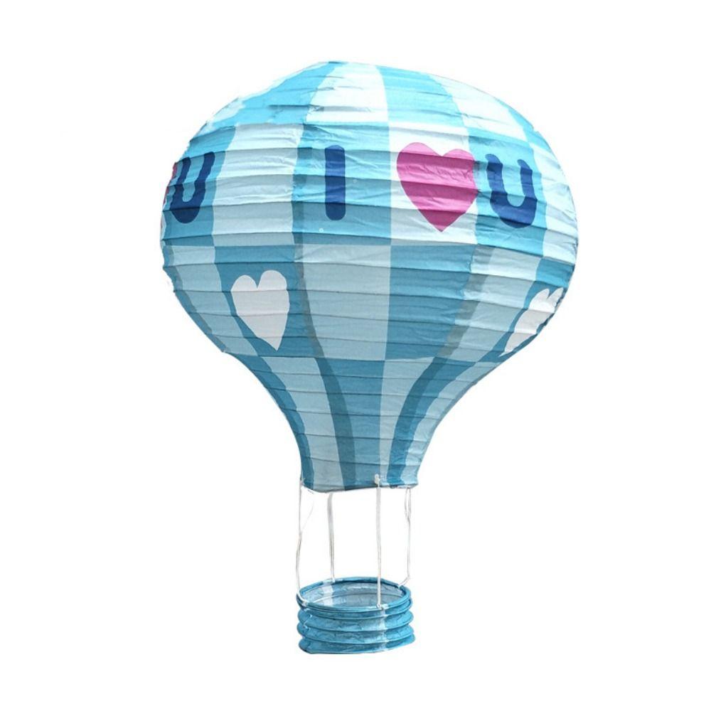 Handmade Paper Lantern DIY Festival Lantern Folding Paper Lantern Air Balloon Lantern  for Party