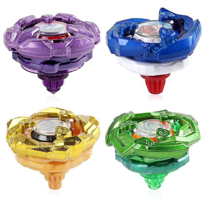 Durable Blue Alloy Spinning Top Toy Single Pack Non-electric Battle Gyro For Kids