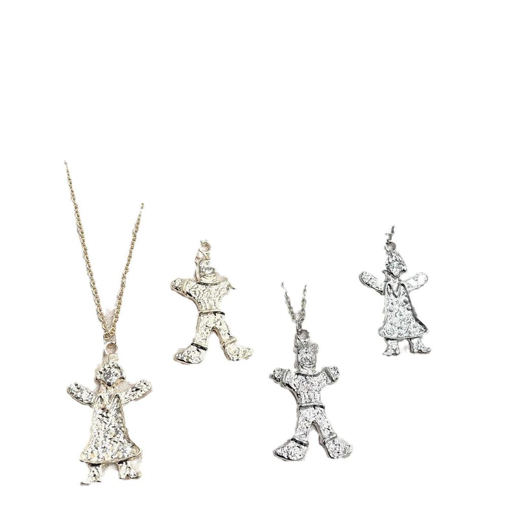 Ожерелье Sesa Retro Gingerbread Couple - покрытая медью детская многослойная цепочка-свитер