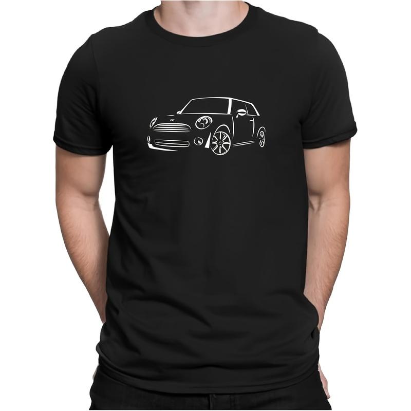Classic Car T-Shirt for Mini Fans S T-Shirt Cabrio Men's Black Tee Stylish Perfect for Home|Gifting|Work|Outdoor (Birthdays|Valentine's Day|Mother's