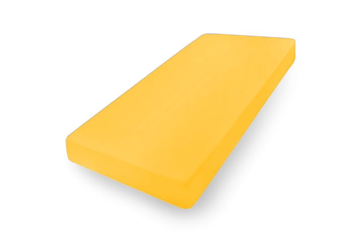 Prześcieradło jersey z gumą 70x140x10 premium żółte