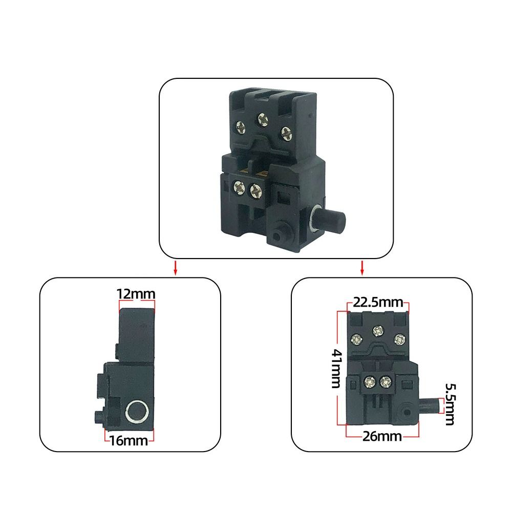 Replacement Part Saw Machine Switch Plastic Power Switch Cutting Machine Accessories