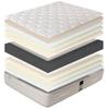 Ensemble Matelas 140x190 cm, Purlux, 26 cm, mousse mémoire de forme, ferme, face été/hiver + sommier blanc ep 13cm