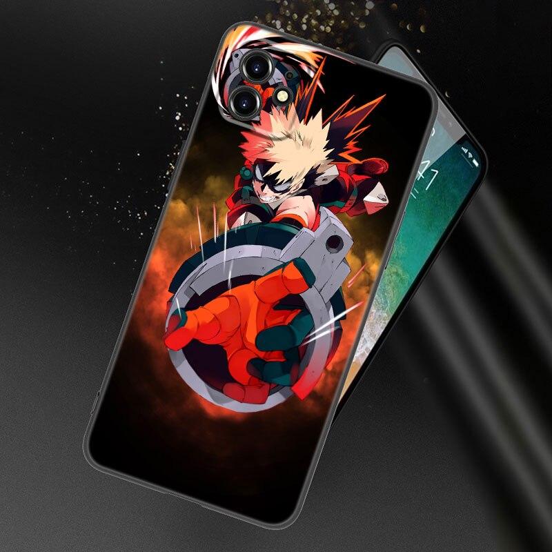 Чехол для телефона My Hero Academy для Apple iPhone 13 12 Mini 11 Pro XS Max XR X 8 7 6S 6 Plus SE 2022 2020 5S 5, мягкий черный чехол из ТПУ