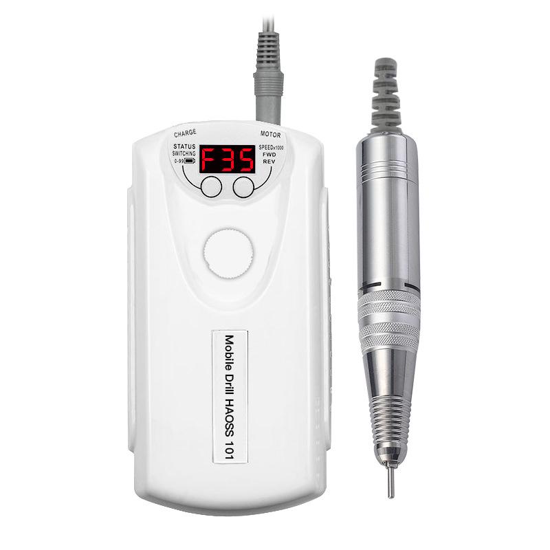 Портативное устройство для снятия лака с ЖК-дисплеем, аккумулятором и устройством для удаления омертвевшей кожи