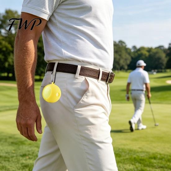 Portable Golf Ball Container Silicone Cover with Carabiner, Standard Holder, Travel Case Carrier Protective Sleeve, Accessories, Gift for Golfers