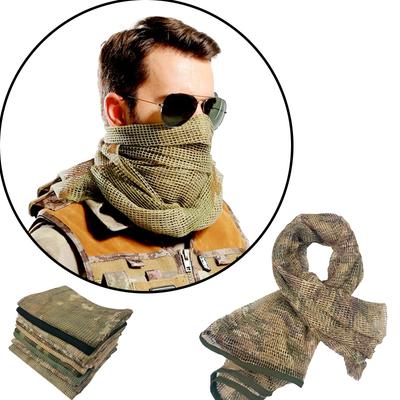 Маскировочная сеть Тактическая сетка Шарф-камуфляж для Военных игр Спорта Охоты Стрельбы Дикой фотографии Снайперские маскировочные сетчатые шарфы