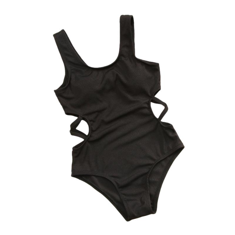 Новый женский сексуальный купальник бикини сплошного цвета 2024 года