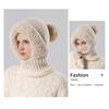 Autumn Winter Hats For Women Men Windproof Protection Ear Scarf Knit Cap Thick Warm Knitted Hat
