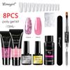 Limegirl Poly Nail Gel Kit Professional Set Art Design Decorations Gel for Extension Poly Nail Gel Kit Building Gel For Nails