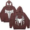Mens Oversized Hooded Sweatshirt Loose Fit Casual Graphic Print Pullover Jacket