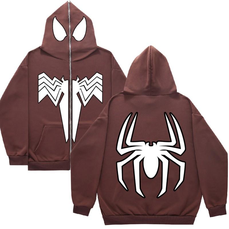 Mens Oversized Hooded Sweatshirt Loose Fit Casual Graphic Print Pullover Jacket