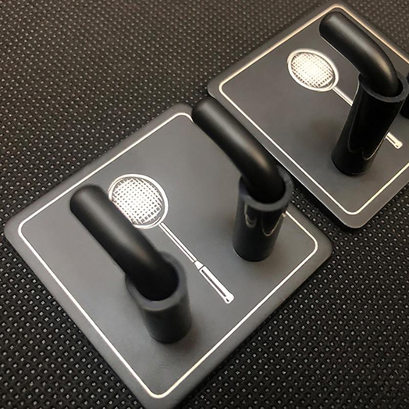 Настенный держатель для ракеток Держатель для теннисных ракеток Держатель для бадминтонных ракеток Настенный крючок из нержавеющей стали Стойка для хранения